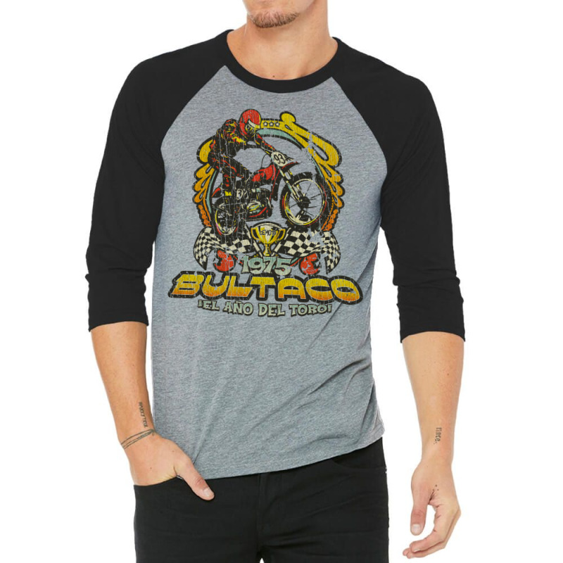 Bultaco 1975 Year Of The Bull 3/4 Sleeve Shirt | Artistshot