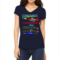 Mod2 Arcade Dynamite Dan Video Game Music Women's V-neck T-shirt | Artistshot