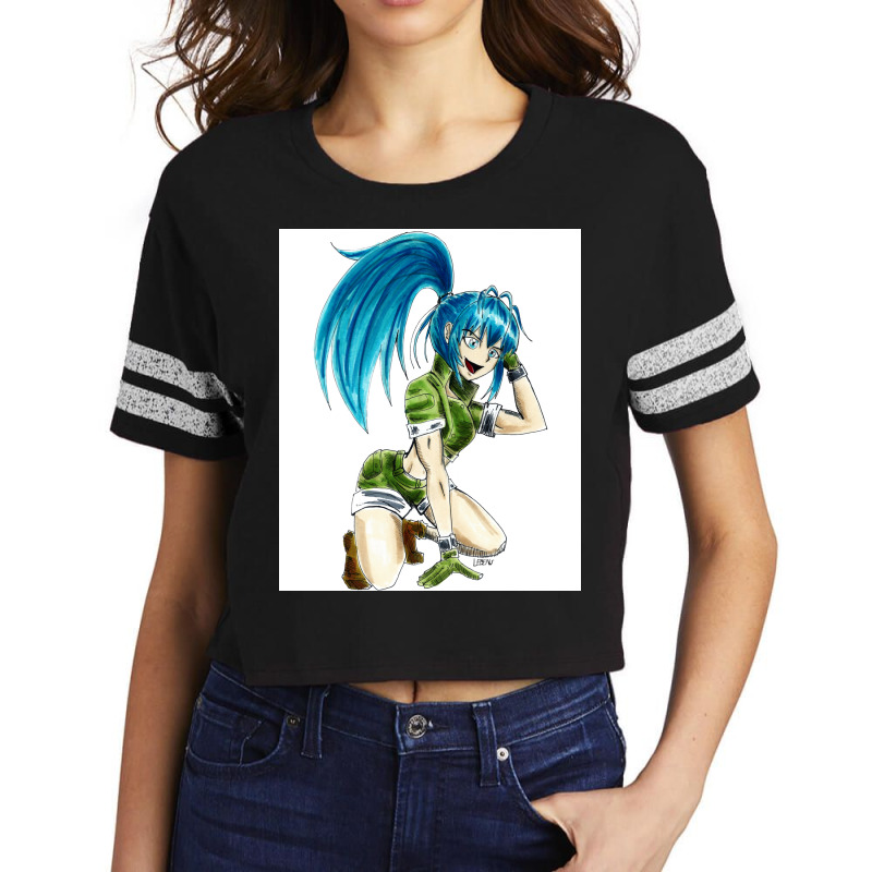 Leona Heidern In King Of Fighters Boy Scorecard Crop Tee by ptacekmutaka0 | Artistshot