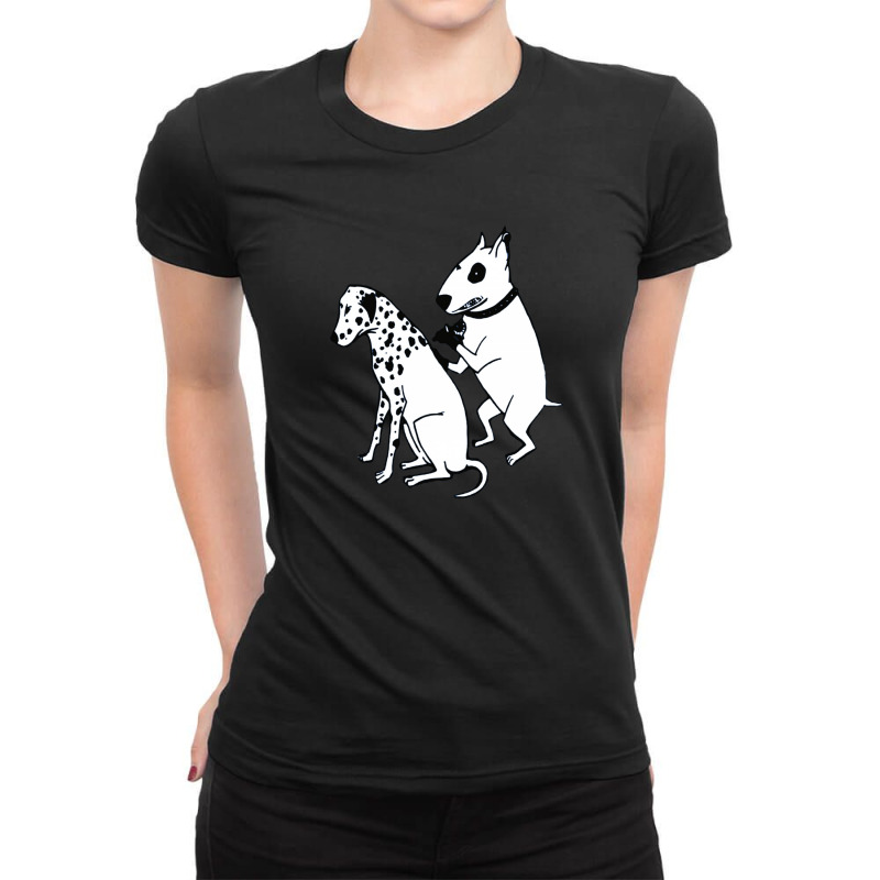 Dalmatian Dog, Tattoo Ladies Fitted T-Shirt by BethanyIrwin | Artistshot