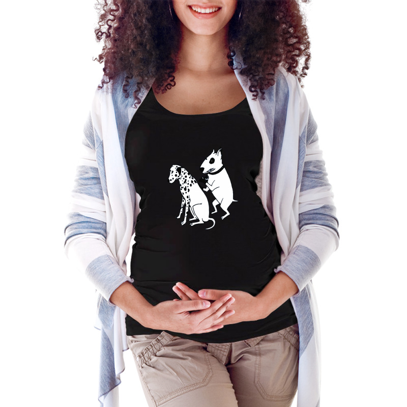 Dalmatian Dog, Tattoo Maternity Scoop Neck T-shirt by BethanyIrwin | Artistshot