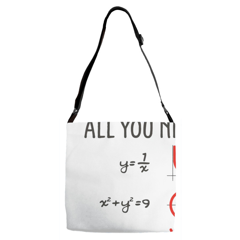 All You Need Is Love Equations Adjustable Strap Totes | Artistshot