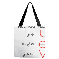 All You Need Is Love Equations Tote Bags | Artistshot