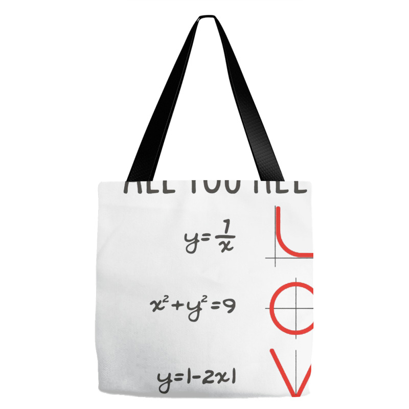 All You Need Is Love Equations Tote Bags | Artistshot