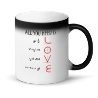 All You Need Is Love Equations Magic Mug | Artistshot