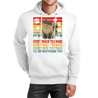 Funny Snack Meal And Bite I'll Be Watching You Siberian Cat T Shirt Unisex Hoodie | Artistshot