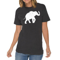 Distressed Elephant Silhouette Vintage T-shirt | Artistshot