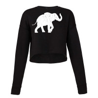 Distressed Elephant Silhouette Cropped Sweater | Artistshot