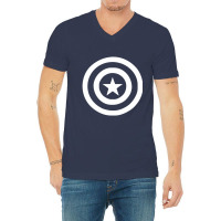 Capitan America Sticker Vinyl Decal V-neck Tee | Artistshot