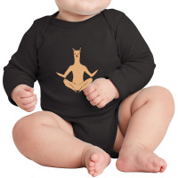 Llama Meditation Long Sleeve Baby Bodysuit | Artistshot