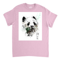 Panda Bear Watercolors Classic T-shirt | Artistshot