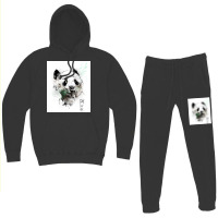 Panda Bear Watercolors Hoodie & Jogger Set | Artistshot