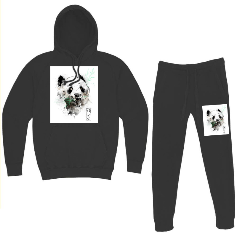 Panda Bear Watercolors Hoodie & Jogger set by kiwakgbarenv | Artistshot