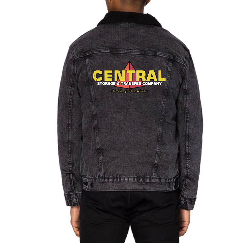 Central, Storage And, Transfer Company Unisex Sherpa-lined Denim Jacket | Artistshot