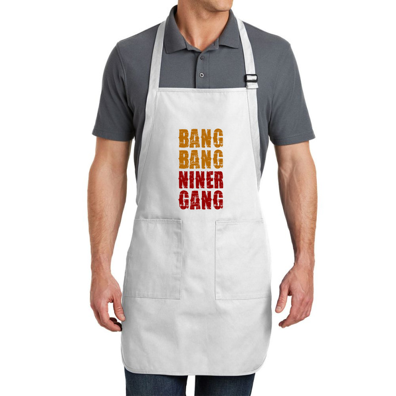 Bang Bang Niner Gang Football Full-length Apron | Artistshot