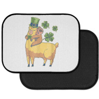 Funny Irish Sloth Llama Shamrock St Patricks Day Animal Love T Shirt Rear Car Mat | Artistshot