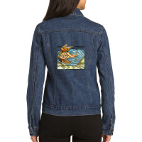 New Skin For The Old Ceremony Ladies Denim Jacket | Artistshot