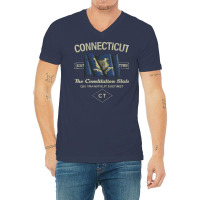 Connecticut 1788 V-neck Tee | Artistshot