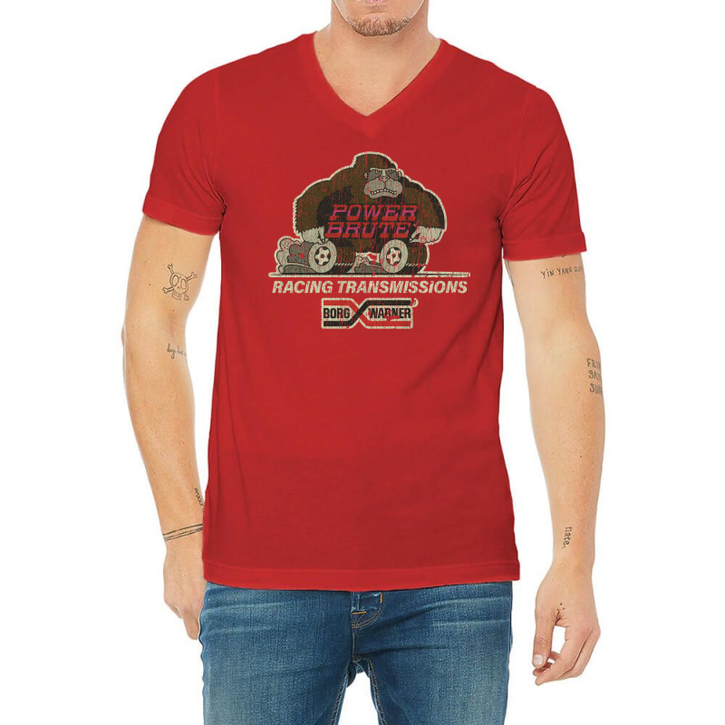 Power Brute Racing Transmissions V-Neck Tee by kiwakgbarenv | Artistshot