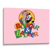 Bodger And Badger Retro Kids Tv Metal Print Horizontal | Artistshot