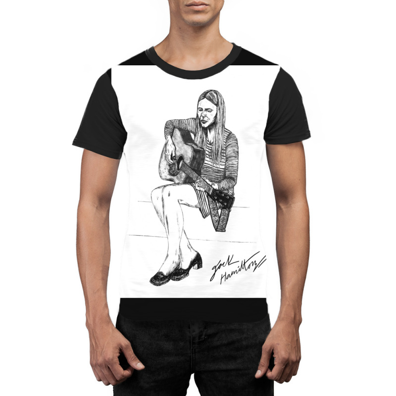 Joni M Original Ink Drawing Print Graphic T-shirt by LeslieDawnMoore | Artistshot