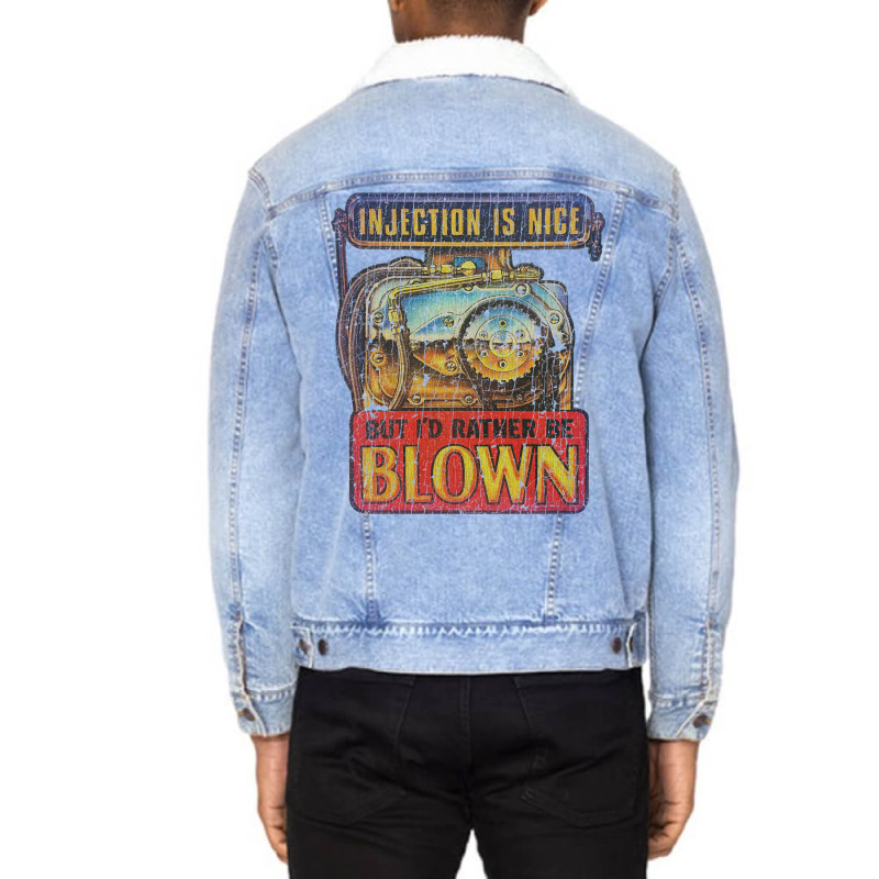 Injection Is Nice Unisex Sherpa-lined Denim Jacket | Artistshot