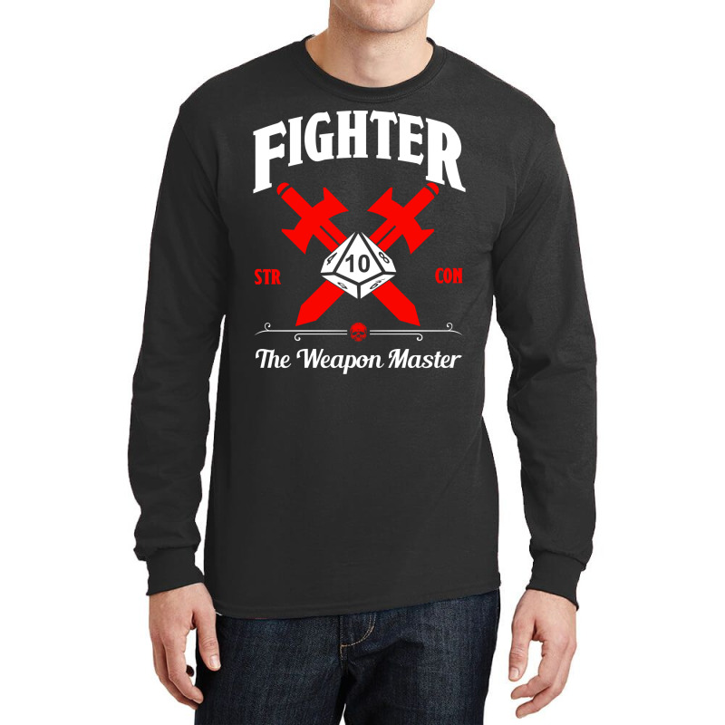 D&d Character Class Fighter Long Sleeve Shirts | Artistshot