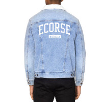 Ecorse Michigan Mi Vintage Athletic Sports Design T Shirt Unisex Sherpa-lined Denim Jacket | Artistshot