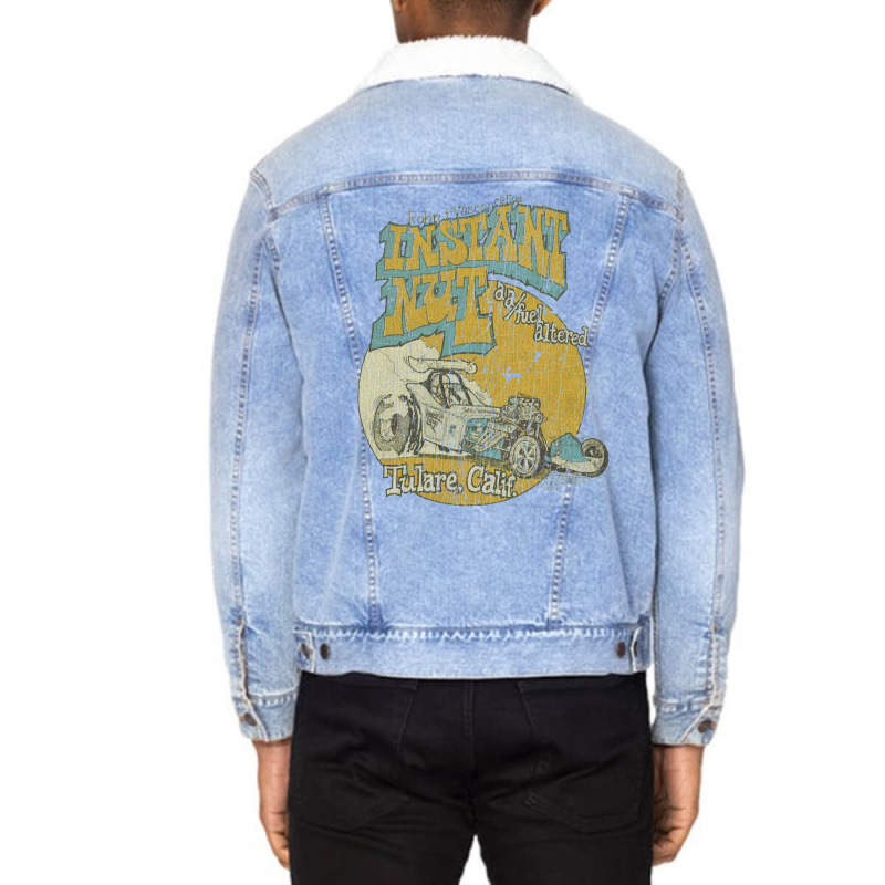 Instant Nut Fuel Altered Dragster Unisex Sherpa-Lined Denim Jacket by veteebangm | Artistshot