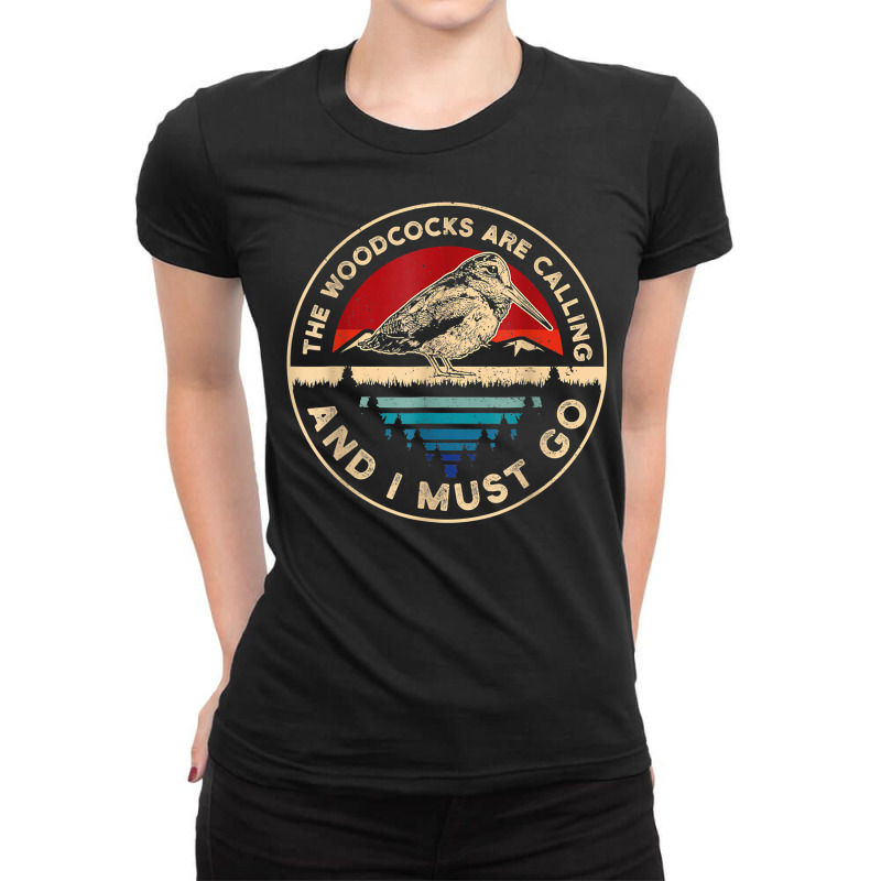 Hunting Woodcock Bird Lover Funny Phone Calls T Shirt Ladies Fitted T-Shirt by kamrynshut8 | Artistshot