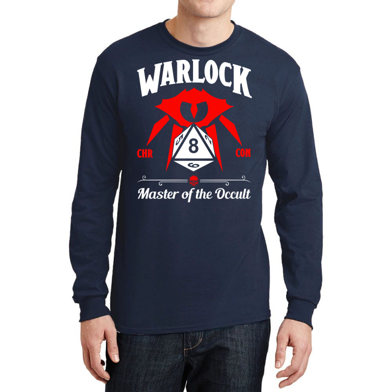 D&d Character Class Warlock Long Sleeve Shirts by hanoudnrilliv | Artistshot