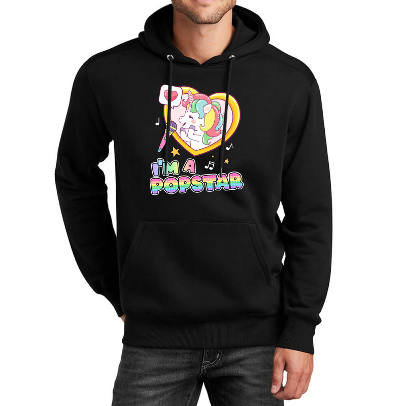 I'm A Popstar Happy Singing Unicorn Popstar Unisex Hoodie by RickEWatson | Artistshot