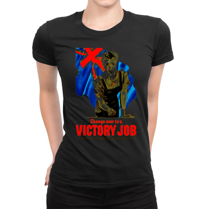 Australia War Propaganda Poster   Australian Ladies Fitted T-Shirt by ramsiusutan | Artistshot