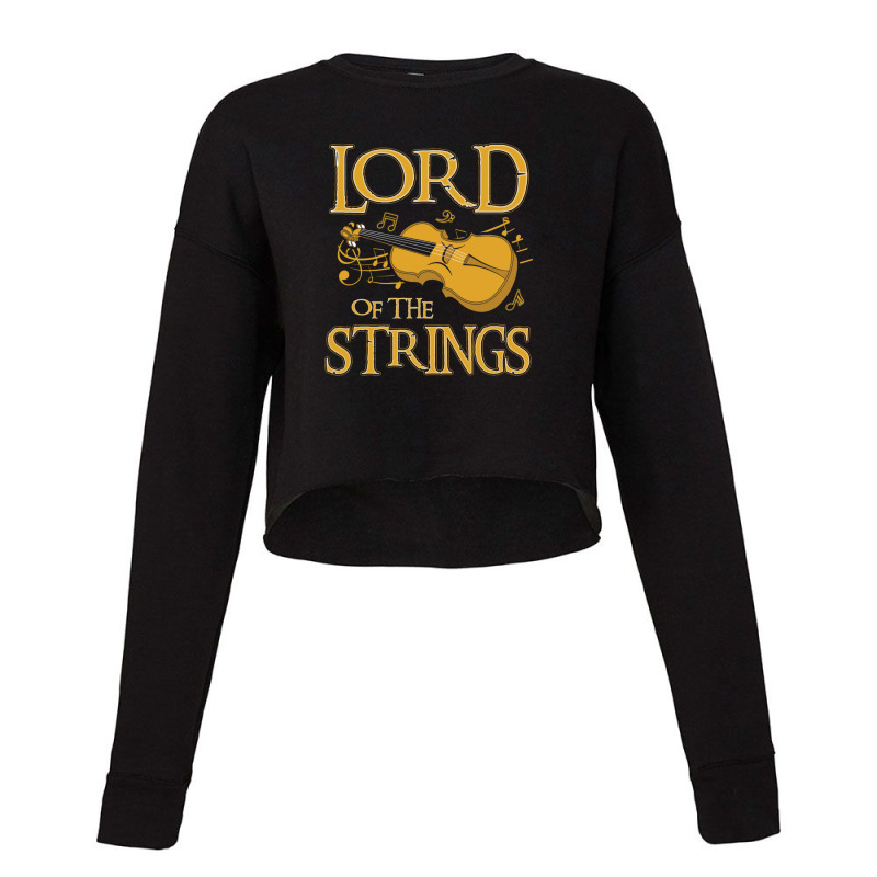 Lord Of The Strings Violin Cropped Sweater by JeffreyAlanSwanson | Artistshot