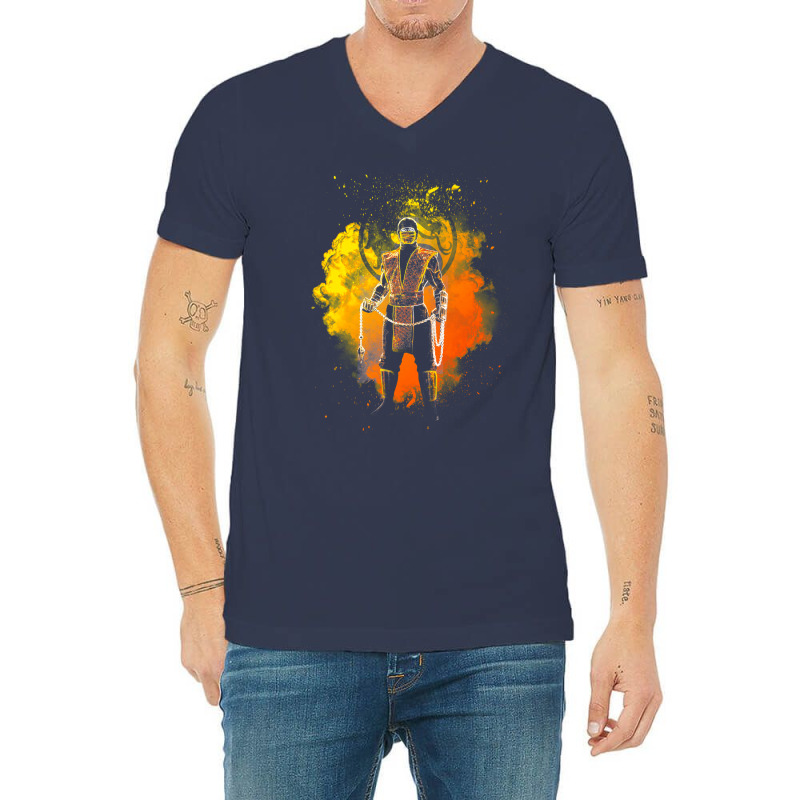 Soul Of The Fire Ninja V-Neck Tee by roziercompe1 | Artistshot