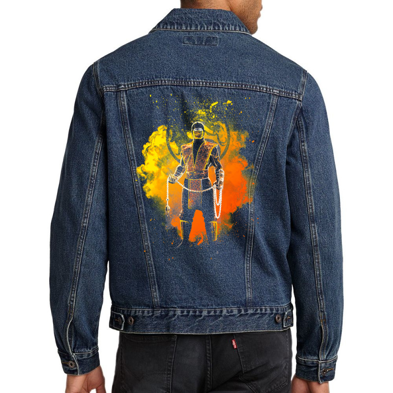 Soul Of The Fire Ninja Men Denim Jacket by roziercompe1 | Artistshot