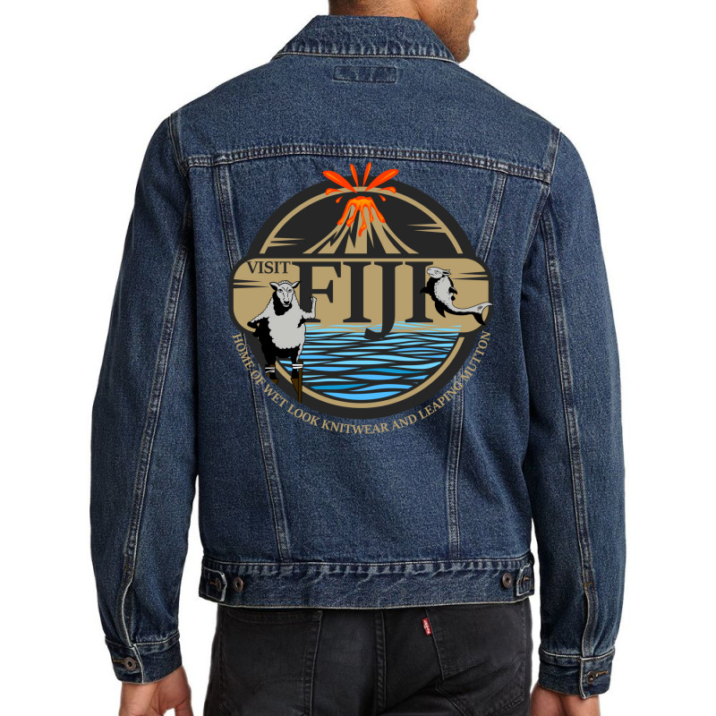 Visit Fiji   Home Of Wet Look Knitwear And Leaping Mutton Men Denim Jacket | Artistshot