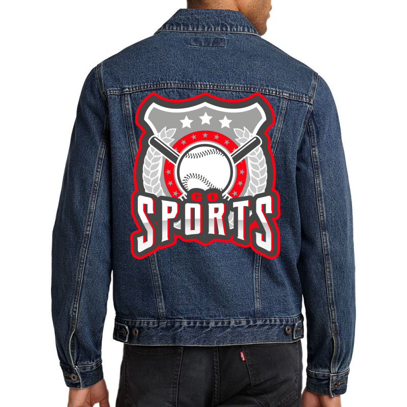 Go Sports   Baseball Fan Men Denim Jacket by osetekodzot | Artistshot