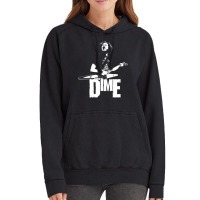 Dime   White Stencil Vintage Hoodie | Artistshot