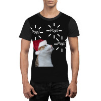 Pop Pop Pop Cat Graphic T-shirt | Artistshot