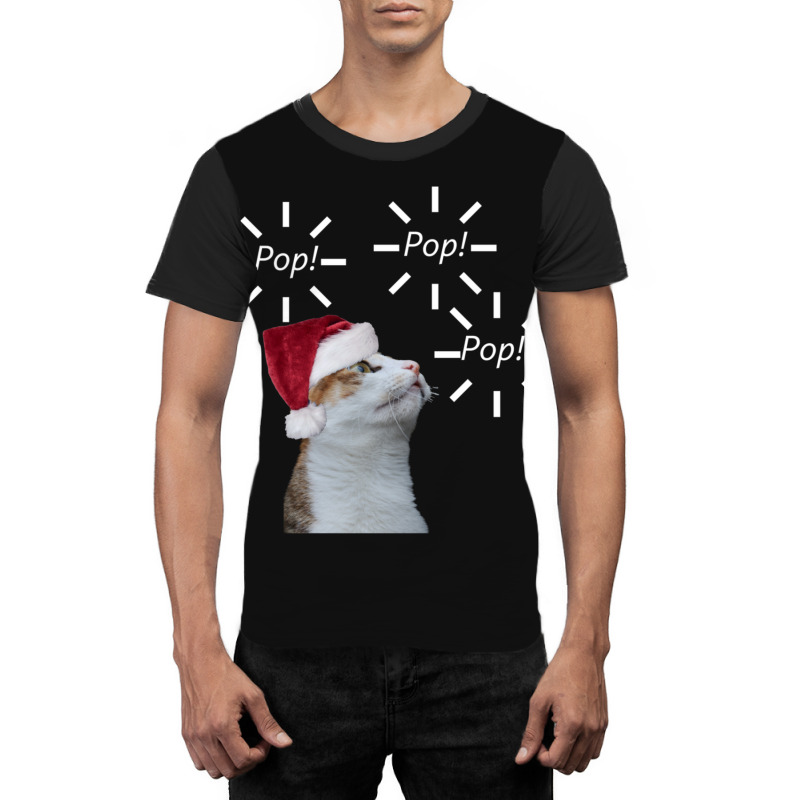 Pop Pop Pop Cat Graphic T-shirt | Artistshot