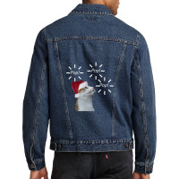 Pop Pop Pop Cat Men Denim Jacket | Artistshot