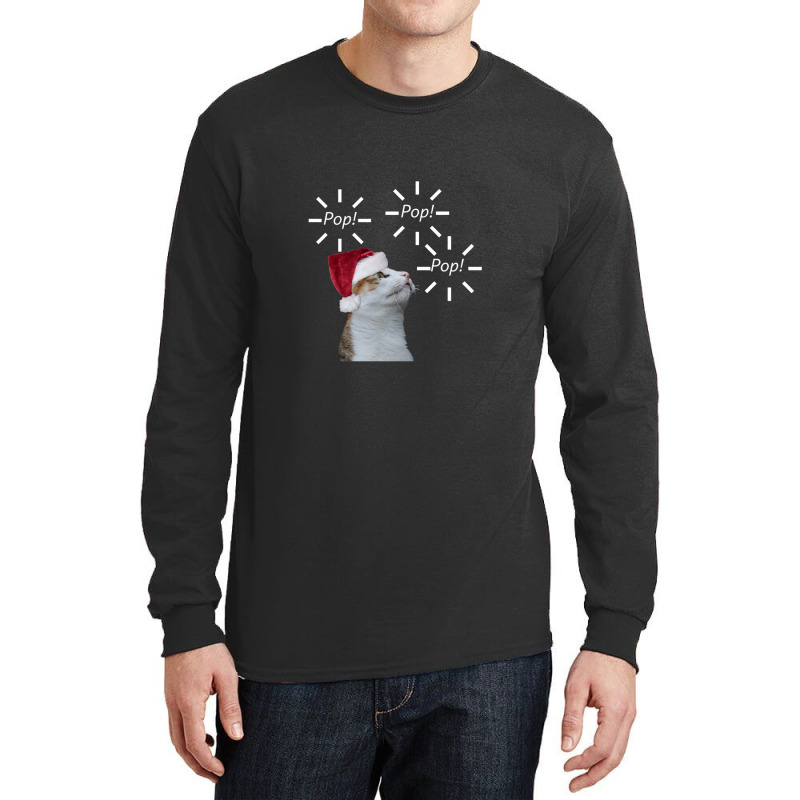 Pop Pop Pop Cat Long Sleeve Shirts | Artistshot