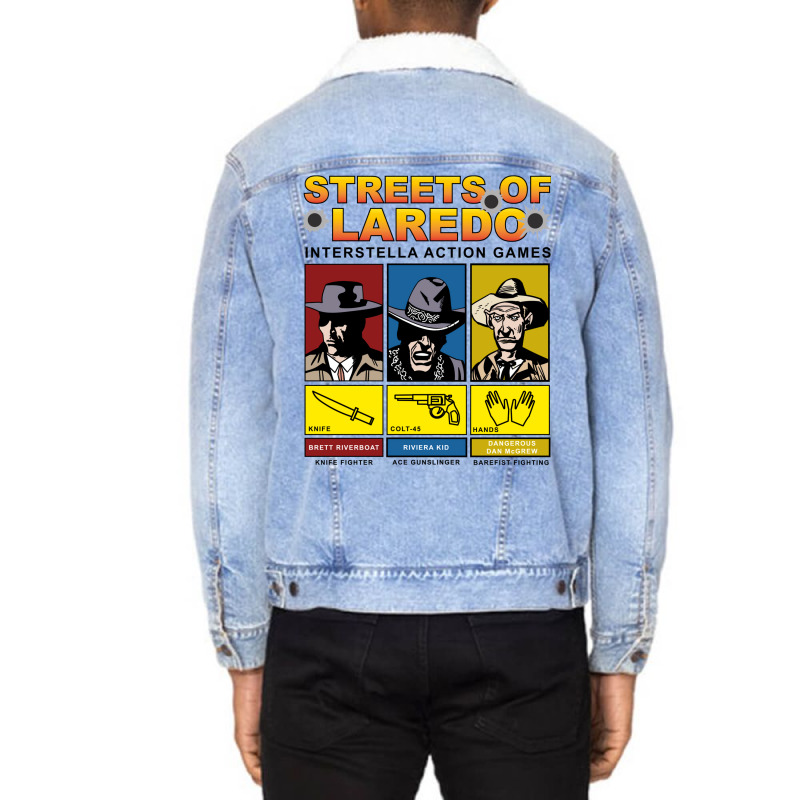 Gunmen Of The Apocalypse Streets Of Laredo Game Unisex Sherpa-Lined Denim Jacket by osetekodzot | Artistshot