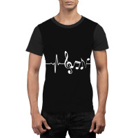 Music Note Heartbeat Classic Graphic T-shirt | Artistshot