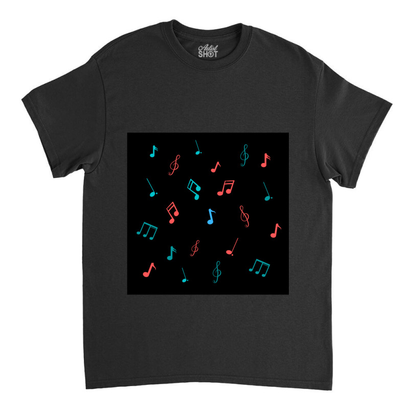 Music Notes Classic Classic T-shirt by CrystalLSchwartz | Artistshot