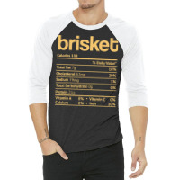 Brisket Nutrition Facts Funny Thanksgiving Jewish Hanukkah 3/4 Sleeve Shirt | Artistshot