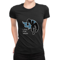 Late For Work  Superhero Light Design Ladies Fitted T-shirt | Artistshot