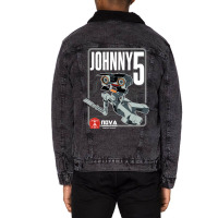 Nova Laboratories Johnny Five Unisex Sherpa-lined Denim Jacket | Artistshot