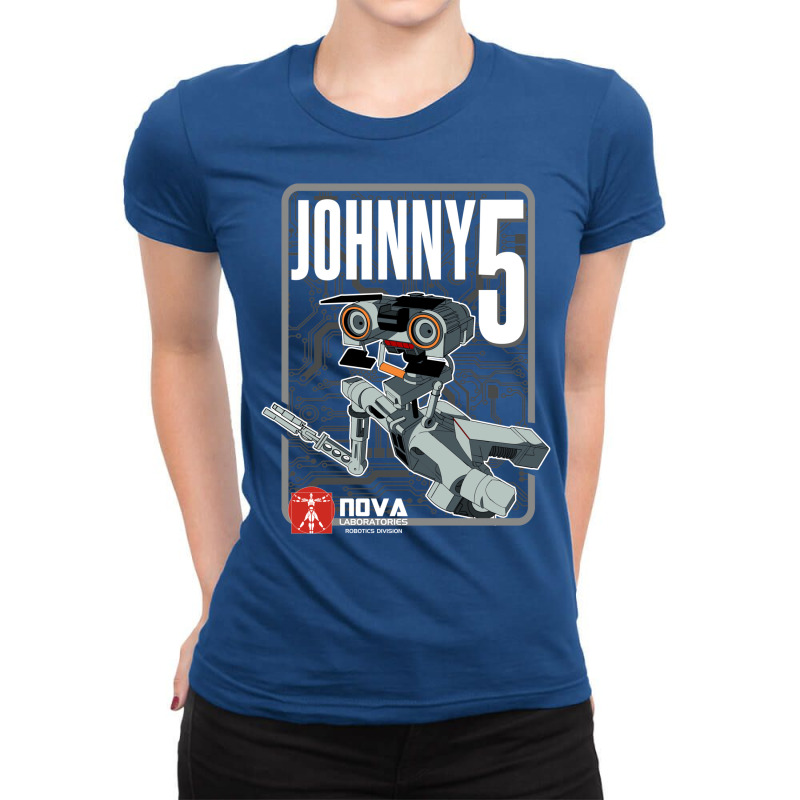 Nova Laboratories Johnny Five Ladies Fitted T-Shirt by semiyayunbox | Artistshot